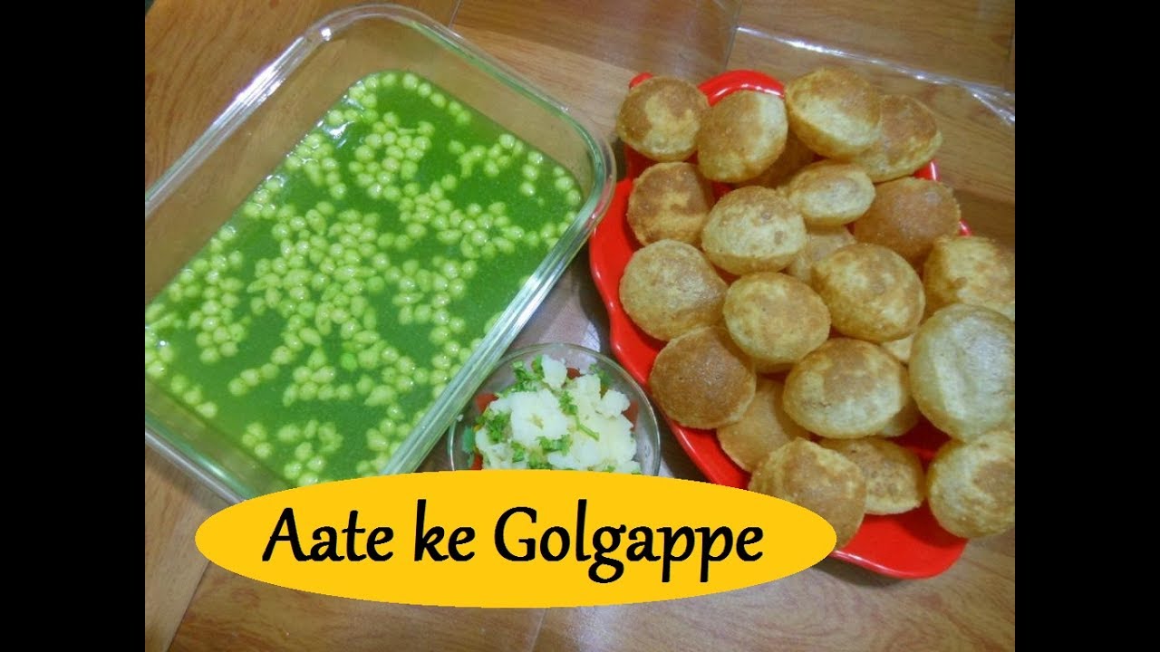 आटे के गोलगप्पे बनाने का सही तरीका- Aate ke Golgappe – Authentic and Crispy Pani Puri-