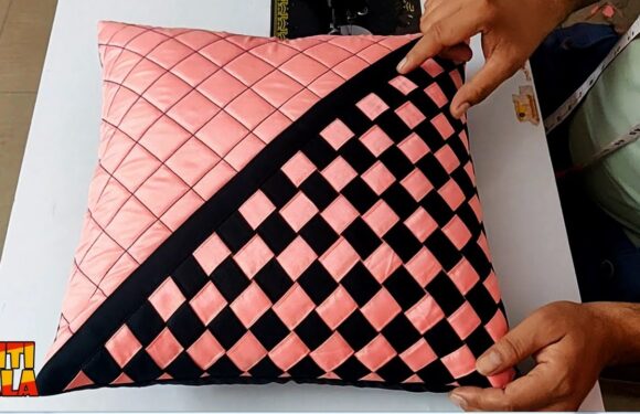 Very Beautiful Cushion Cover Cutting and Stitching | DIY Cushion Cover